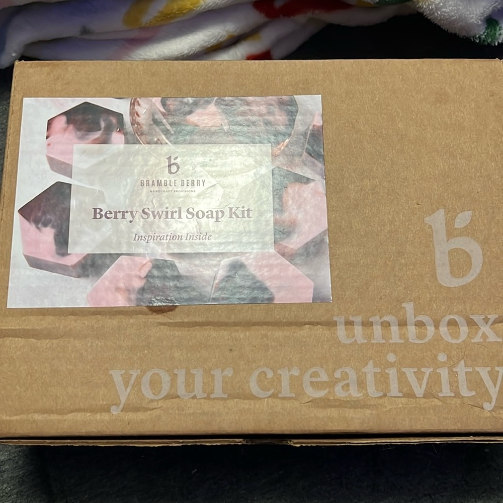 complete soap making kit, unopened! just like purchased from the website